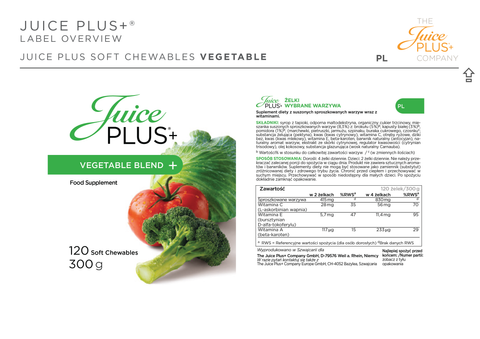 Fruit & Vegetable Blend Chewables